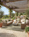 Seaside Stripes Collection Area Rug -  Veranda Rectangle Green  lifestyle 20