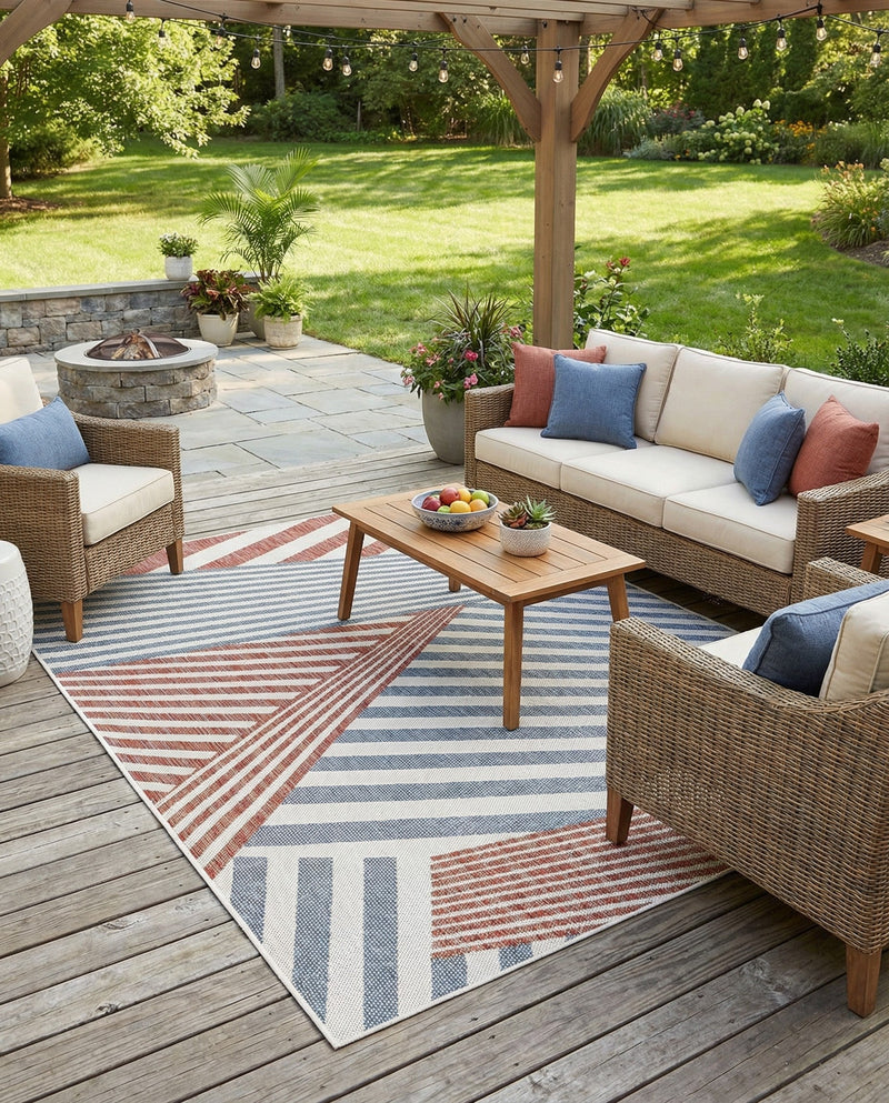 Urban Oasis Rugs Collection Area Rug -  Loft Rectangle Blue  lifestyle 15