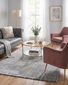 Hollywood Luxe Collection Area Rug -  Beverly (Gray Silver) Rectangle Gray Silver  lifestyle 6