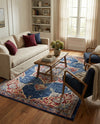Eden Oasis Collection Area Rug -  Tranquility (Dark Blue) Rectangle Dark Blue  lifestyle 28
