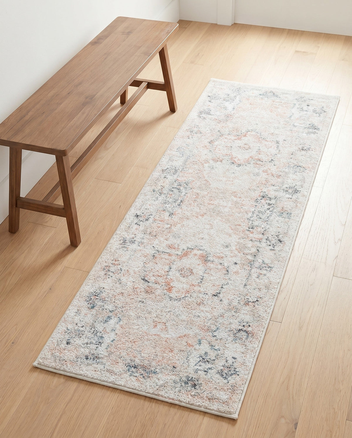 Parisian Elegance Collection Area Rug - Versailles (Ivory) Runner Ivory  lifestyle 135