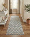 Lattice Gardens Collection Area Rug -  Bloomfield (Light Gray) Runner Light Gray  lifestyle 62