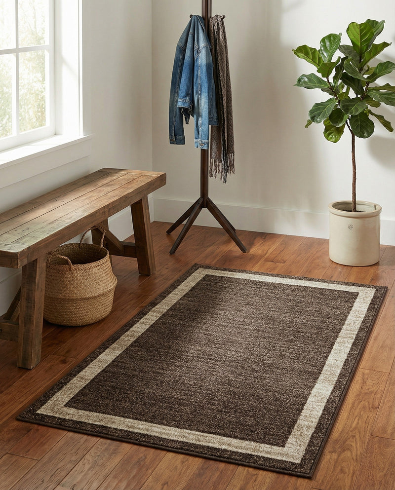 Studio Haven Collection Area Rug -  Alcove (Brown) Rectangle Brown  lifestyle 13