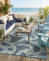 Seaside Haven Rugs Collection Area Rug -  Boardwalk Rectangle Navy Blue  lifestyle 10