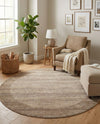 Studio Haven Collection Area Rug -  Conservatory (Beige) Round Beige  lifestyle 61