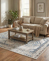 Savannah Elegance Collection Area Rug -  Tybee (Gray Blue) Rectangle Gray Blue  lifestyle 27