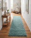 Alpine Plush Collection Area Rug -  Cortina (Aqua) Runner Aqua  lifestyle 33