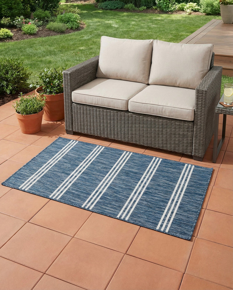 Urban Oasis Rugs Collection Area Rug -  District (Blue) Rectangle Blue  lifestyle 19
