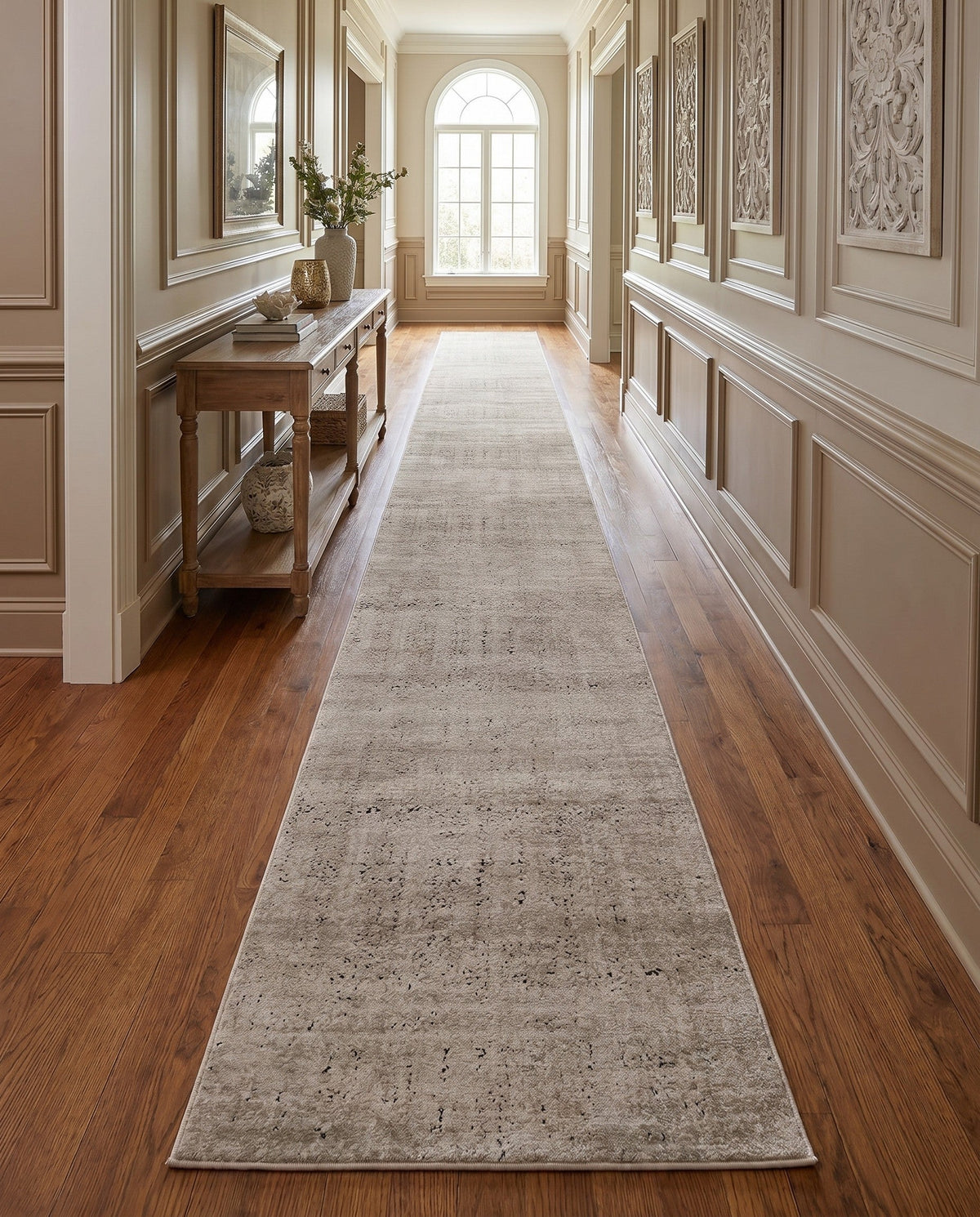 Coastal Manor Collection Area Rug -  Wavecrest Runner Beige  lifestyle 83
