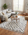 Cozy Cove Shag Collection Area Rug -  Dunes Rectangle Ivory  lifestyle 28
