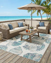 Seaside Haven Rugs Collection Area Rug -  Saltwater Rectangle Ivory  lifestyle 12