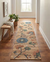 Benares Handwoven Jute Collection Area Rug -  Ramnagar Runner Multi  lifestyle 33