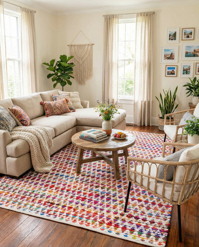 Woven Udaipur Collection Area Rug - Howrah Rectangle Multi  lifestyle 5