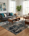 Trellis Mosaic Collection Area Rug - Arborville (Blue Multi) Square Blue Multi  lifestyle 86