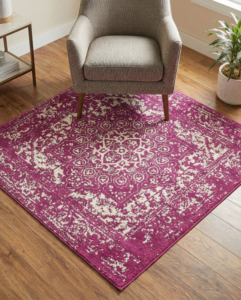 Georgetown Rugs Collection Area Rug - Dupont (Purple) Square Purple  lifestyle 52