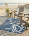 Seaside Haven Rugs Collection Area Rug - Harbor Rectangle Navy Blue  lifestyle 12