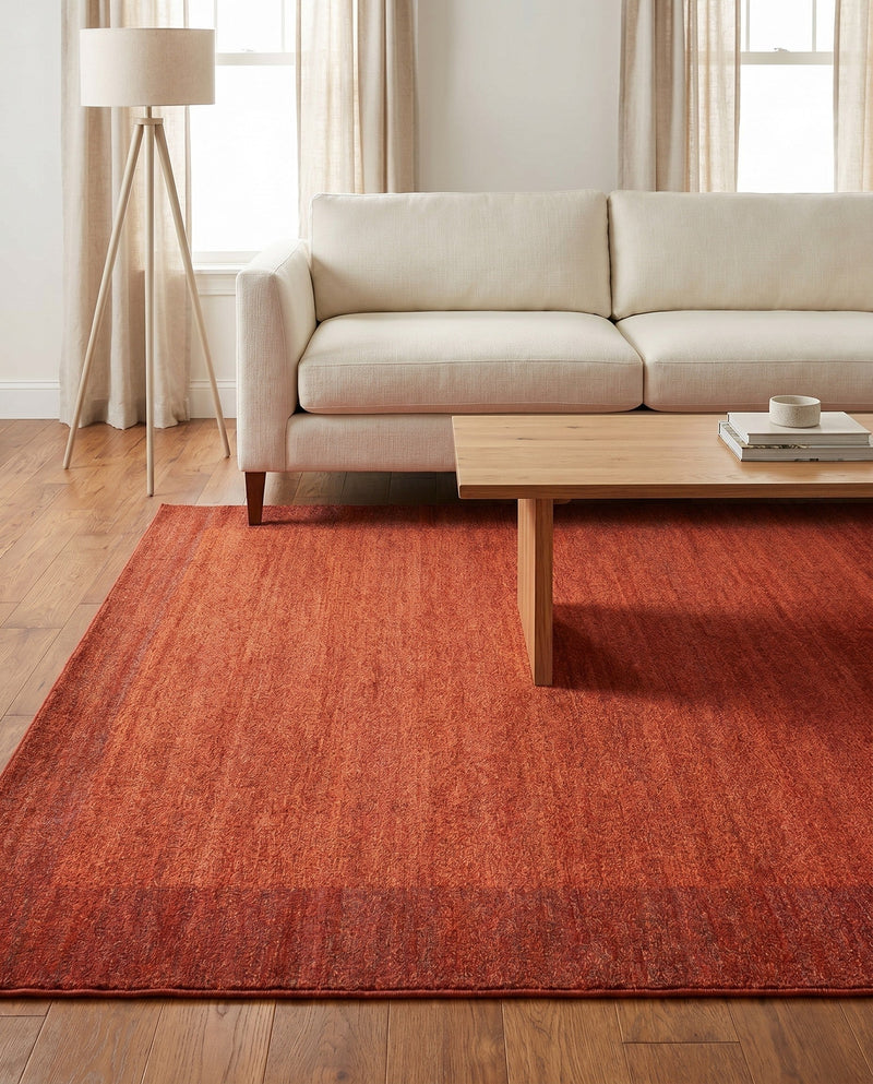 Studio Haven Collection Area Rug -  Conservatory (Terracotta) Square Terracotta  lifestyle 55