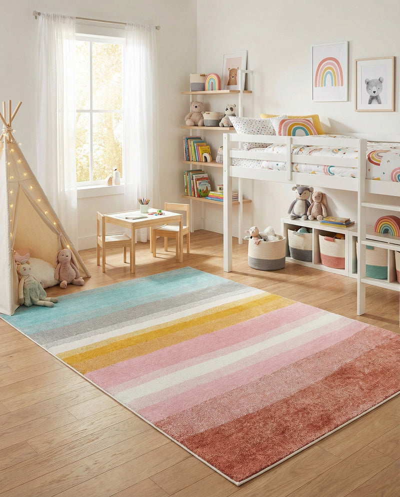 Wonder Tykes Collection Area Rug -  Dreamland Rectangle Multi  lifestyle 39
