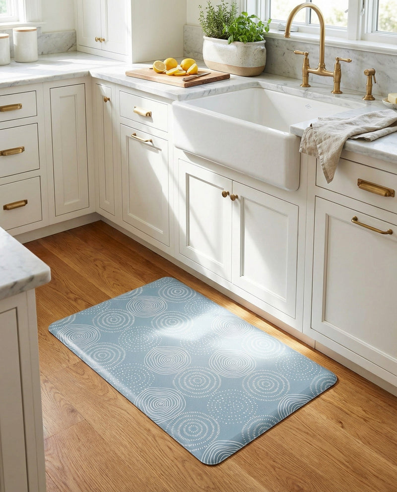 Cozy Mat Collection Area Rug -  Lodge Rectangle Blue  lifestyle 6