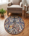Heritage Elegance Collection Area Rug -  Louvre Oval Multi  lifestyle 52