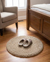 Alpine Plush Collection Area Rug -  Cortina (Linen) Round Linen  lifestyle 47