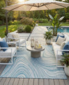 Urban Terrace Collection Area Rug - Soho Rectangle Light Aqua  lifestyle 18