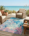 Seaside Haven Rugs Collection Area Rug - Marina Rectangle Multi  lifestyle 23