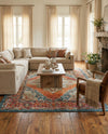 Savannah Soiree Collection Area Rug - Serengeti (Rust Red) Rectangle Rust Red  lifestyle 17