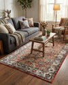 Eden Oasis Collection Area Rug -  Haven Rectangle Terracotta  lifestyle 22