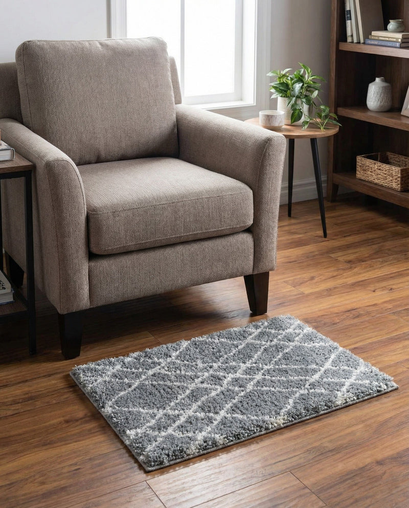 Cozy Haven Shag Collection Area Rug - Serenity (Cloud Gray) Rectangle Cloud Gray  lifestyle 12