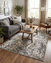 Riviera Elegance Collection Area Rug -  Vence Rectangle Dark Gray  lifestyle 43
