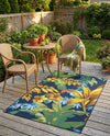 Seaside Blooms Collection Area Rug -  Grove Rectangle Multi  lifestyle 37