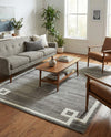 Metro Heights Collection Area Rug -  Bronx Rectangle Gray  lifestyle 36