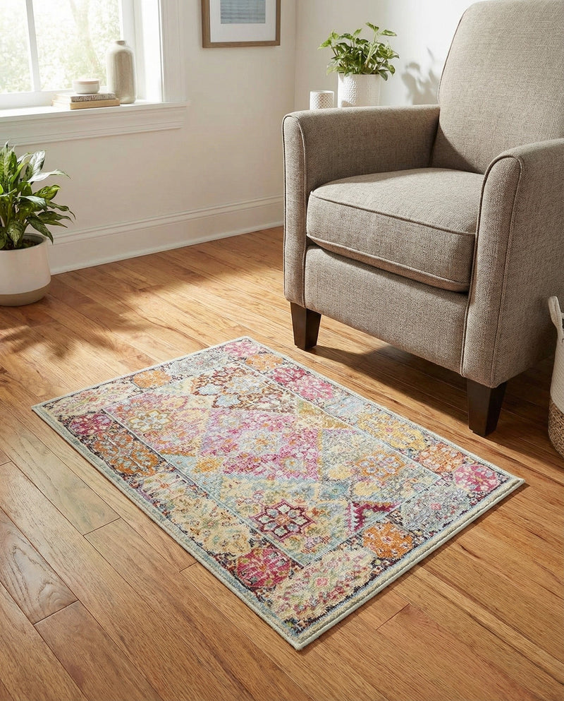 Caribbean Breeze Collection Area Rug -  Grenada Rectangle Multi  lifestyle 12