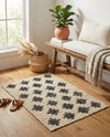 Benares Handwoven Jute Collection Area Rug -  Bodhi Rectangle Beige and Black  lifestyle 25