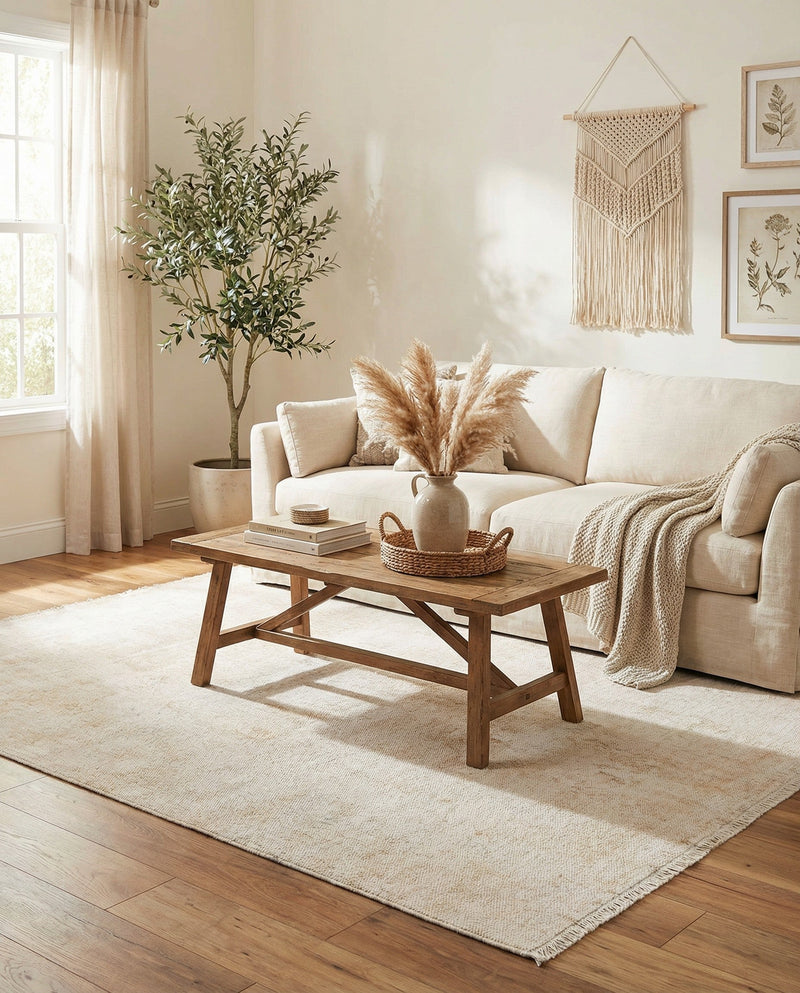 Bazaar Chic Collection Area Rug -  Agadir Rectangle Ivory  lifestyle 10