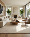 Nordic Loom Geometric Collection Area Rug - Oslo Rectangle Pearl Ivory  lifestyle 45