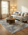 Serenity Sands Collection Area Rug - Dunescape Rectangle Gray  lifestyle 26