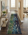 Marrakesh Elegance Collection Area Rug -  Figuig Runner Navy Blue  lifestyle 48