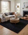 Eternal Plush Oasis Collection Area Rug -  Tranquility (Onyx Black) Rectangle Onyx Black  lifestyle 22