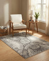 Riviera Elegance Collection Area Rug -  Nice Rectangle Dark Gray  lifestyle 47