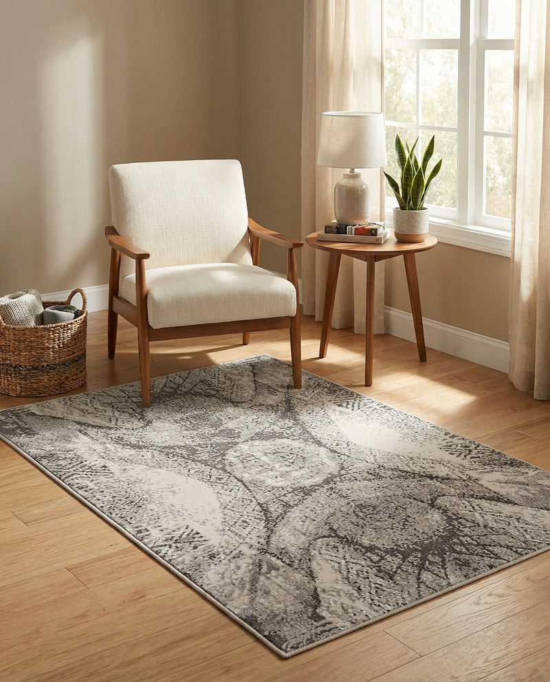 Riviera Elegance Collection Area Rug -  Nice Rectangle Dark Gray  lifestyle 47