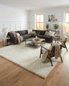 Cozy Comfort Shag Collection Area Rug - Haven (White) Square White  lifestyle 38