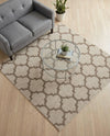 Lattice Gardens Collection Area Rug -  Bloomfield (Beige and Light Brown) Square Beige and Light Brown  lifestyle 83