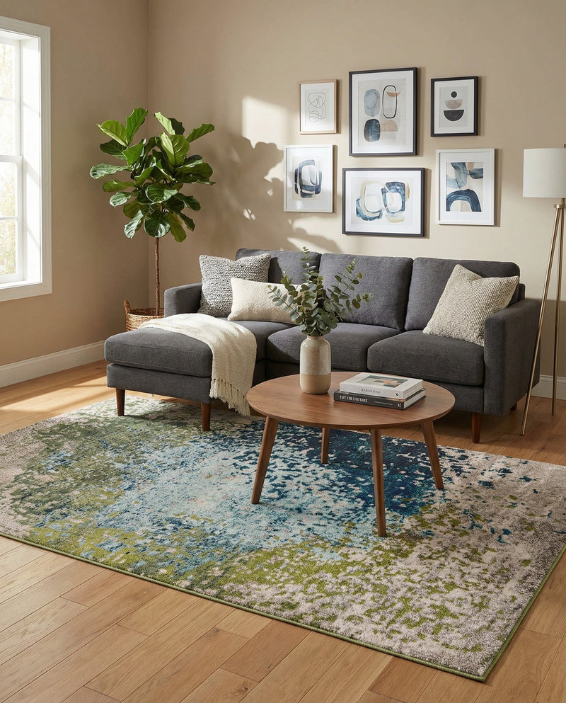 Marrakesh Elegance Collection Area Rug -  Boujad Rectangle Blue  lifestyle 27