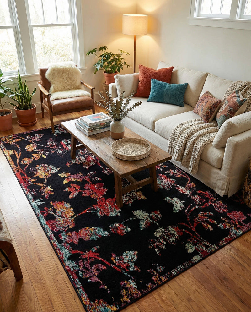 Brighton Terrace Collection Area Rug -  Roedean Rectangle Navy Blue  lifestyle 22