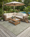 Urban Oasis Rugs Collection Area Rug -  Terrace (Green) Rectangle Green  lifestyle 16