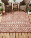 Savannah Pergola Collection Area Rug -  Pergola (Rust Red) Square Rust Red  lifestyle 34