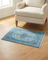 Bazaar Chic Collection Area Rug -  El Jadida Rectangle Blue  lifestyle 5