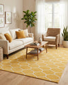 Trellis Mosaic Collection Area Rug -  Pergolatown (Yellow) Rectangle Yellow  lifestyle 23